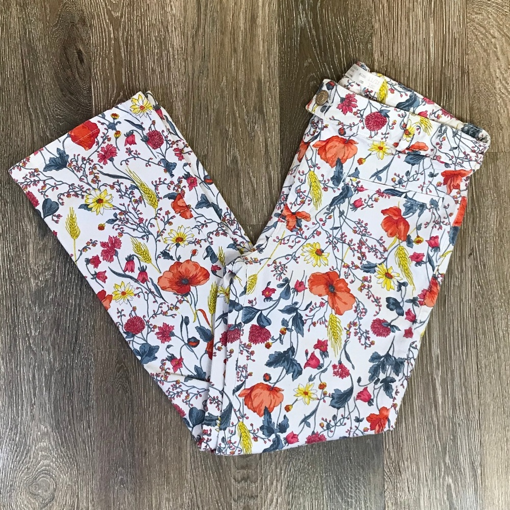 Zara Girls Floral Print Pants Size 11/12 cm 152